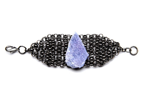 Amethyst Druzy Cuff